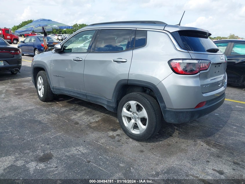 VIN 3C4NJDBB1MT598097 2021 JEEP COMPASS LATITUDE 4X4