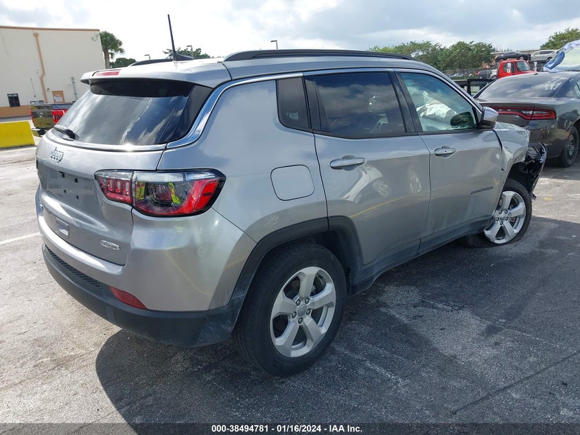 VIN 3C4NJDBB1MT598097 2021 JEEP COMPASS LATITUDE 4X4