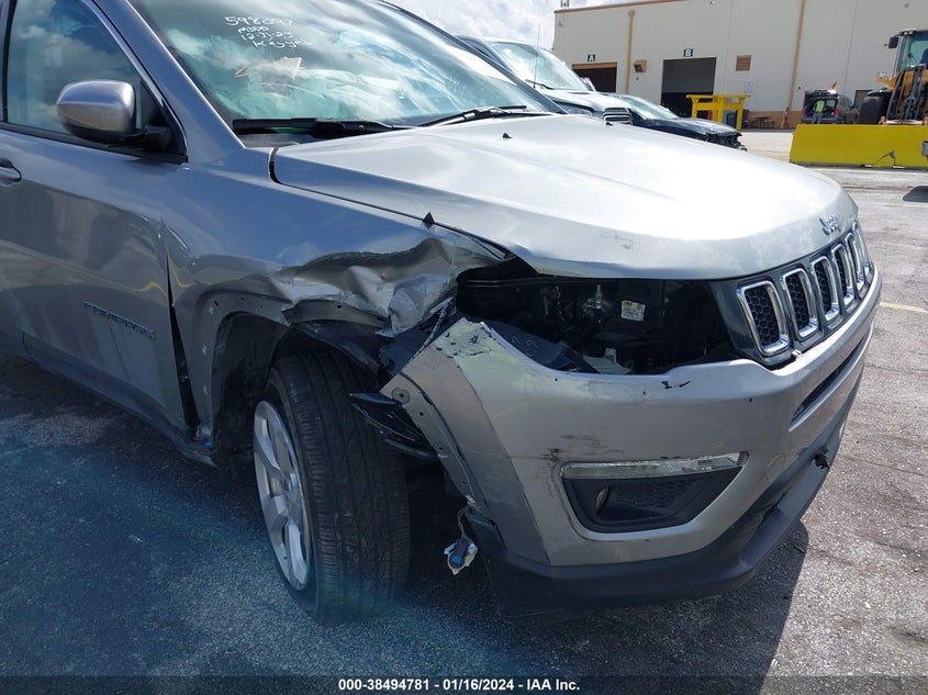 VIN 3C4NJDBB1MT598097 2021 JEEP COMPASS LATITUDE 4X4