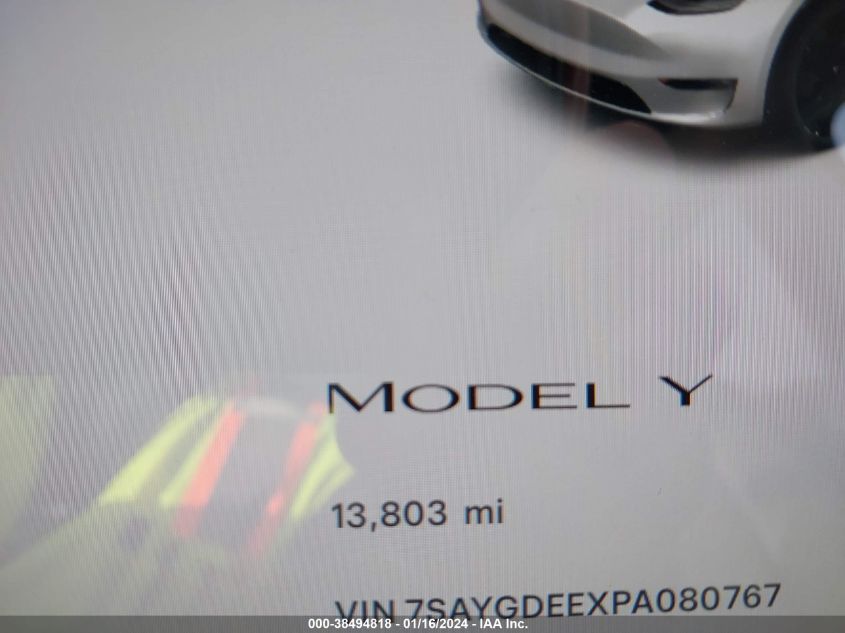 2023 TESLA MODEL Y - 7SAYGDEEXPA080767