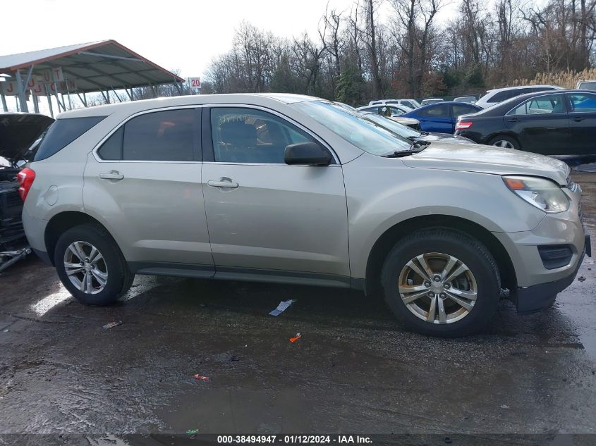 2016 CHEVROLET EQUINOX LS - 2GNALBEK5G1171561