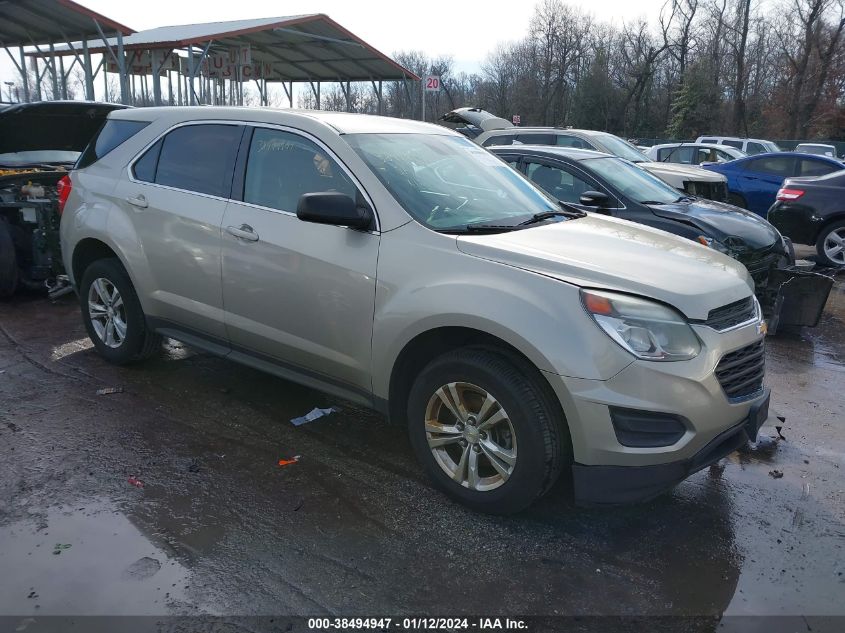 2016 CHEVROLET EQUINOX LS - 2GNALBEK5G1171561