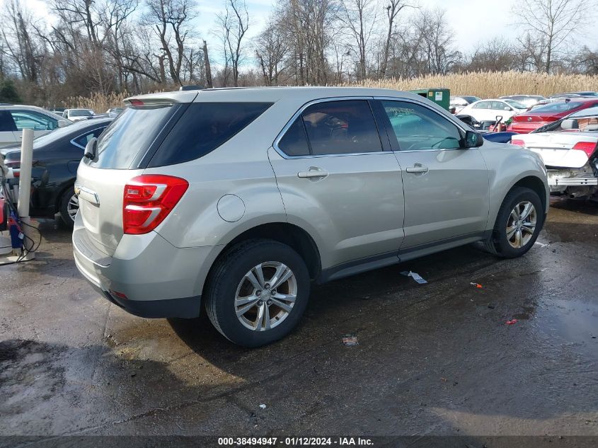 2016 CHEVROLET EQUINOX LS - 2GNALBEK5G1171561