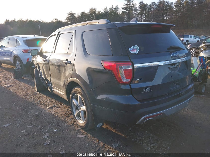 VIN 1FM5K8D87HGC97992 2017 FORD EXPLORER XLT