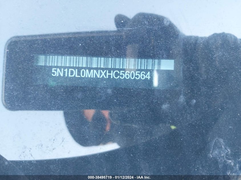 2017 INFINITI QX60 - 5N1DL0MNXHC560564