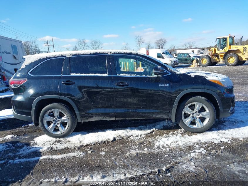 2015 TOYOTA HIGHLANDER HYBRID LIMITED 5TDDCRFH2FS011274