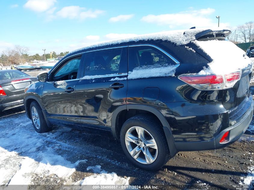 2015 TOYOTA HIGHLANDER HYBRID LIMITED 5TDDCRFH2FS011274