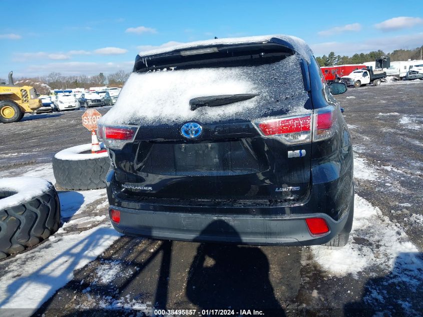 2015 TOYOTA HIGHLANDER HYBRID LIMITED 5TDDCRFH2FS011274