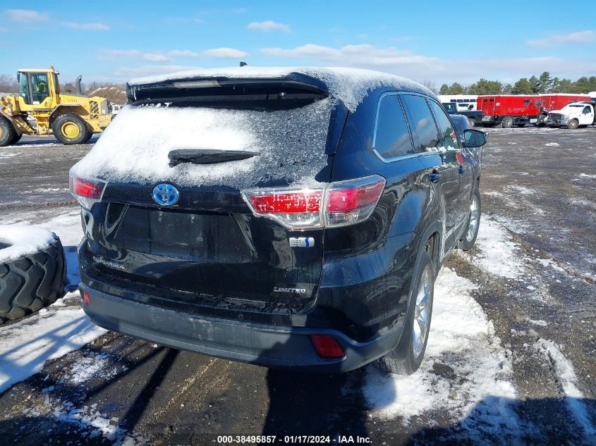 2015 TOYOTA HIGHLANDER HYBRID LIMITED 5TDDCRFH2FS011274
