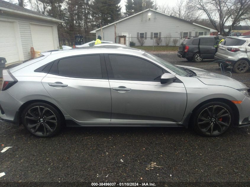 VIN SHHFK7G41JU239015 2018 HONDA CIVIC SPORT