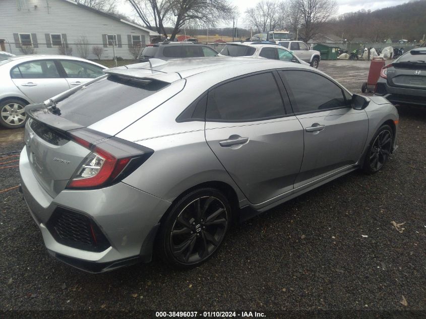 VIN SHHFK7G41JU239015 2018 HONDA CIVIC SPORT