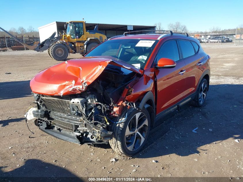 2016 HYUNDAI TUCSON LIMITED - KM8J33A22GU180481