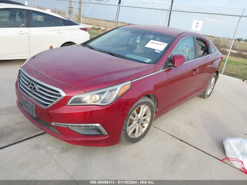 2015 HYUNDAI SONATA SE - 5NPE24AF3FH007398