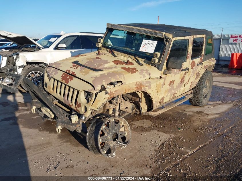 2014 JEEP WRANGLER UNLIMITED SPORT - 1C4BJWDGXEL247502
