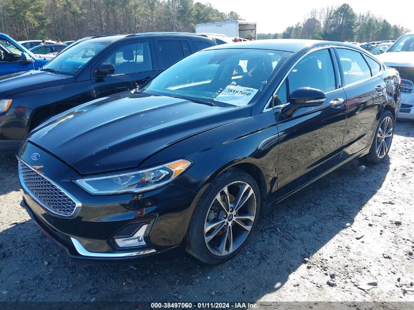 2019 FORD FUSION TITANIUM - 3FA6P0D98KR124413