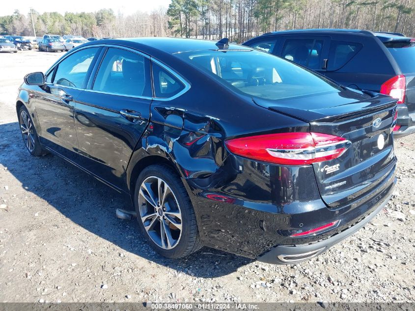 2019 FORD FUSION TITANIUM - 3FA6P0D98KR124413