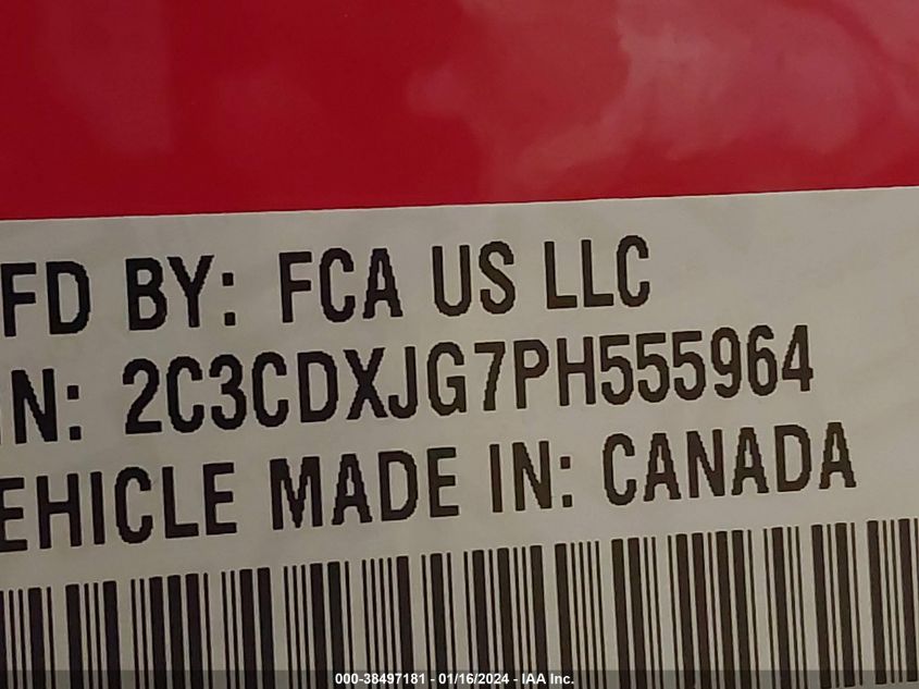 2023 DODGE CHARGER SXT AWD - 2C3CDXJG7PH555964