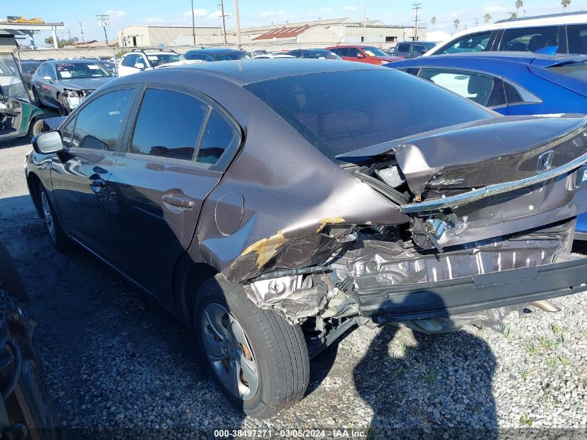 2015 HONDA CIVIC LX - 19XFB2F55FE297821