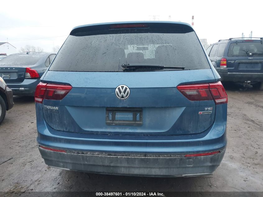 2018 VOLKSWAGEN TIGUAN S - 3VV0B7AX2JM146057