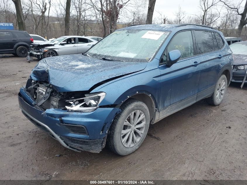 2018 VOLKSWAGEN TIGUAN S - 3VV0B7AX2JM146057