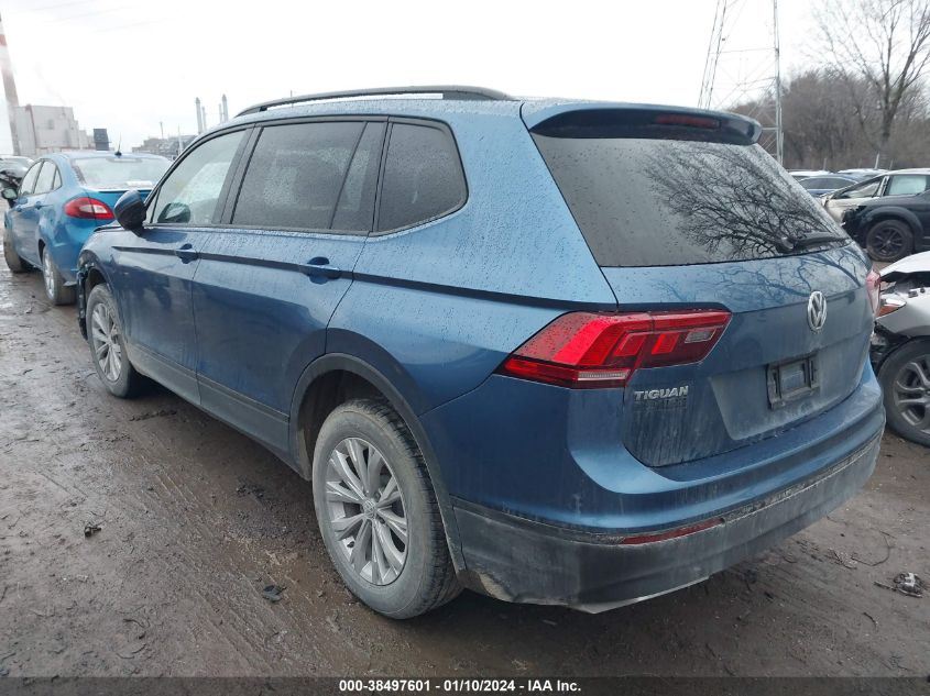 2018 VOLKSWAGEN TIGUAN S - 3VV0B7AX2JM146057