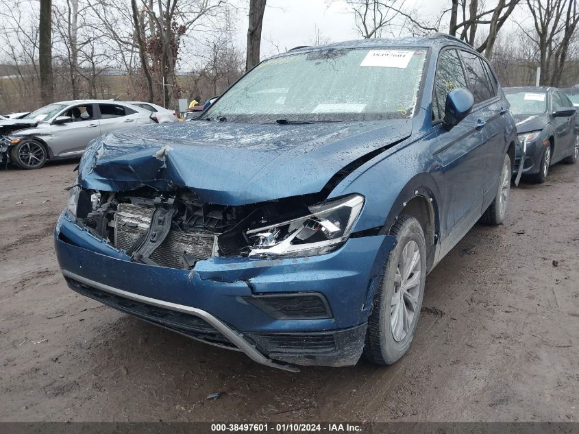 2018 VOLKSWAGEN TIGUAN S - 3VV0B7AX2JM146057