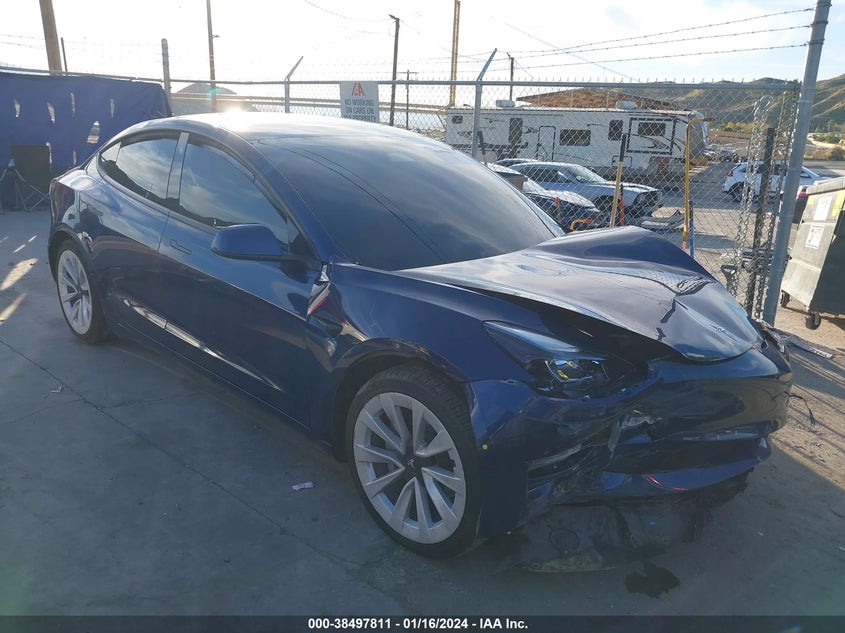 VIN 5YJ3E1EA5NF200211 2022 TESLA MODEL 3 REAR-WHEEL DRIVE