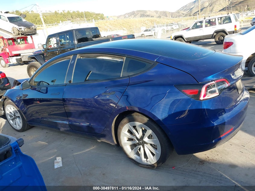 VIN 5YJ3E1EA5NF200211 2022 TESLA MODEL 3 REAR-WHEEL DRIVE