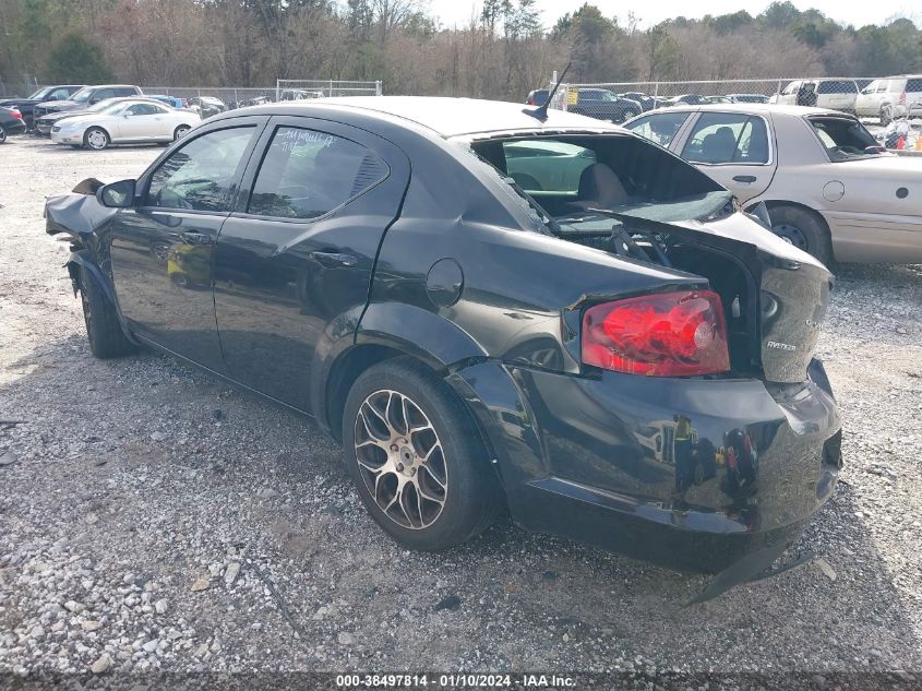 2013 DODGE AVENGER SE - 1C3CDZAB7DN725520