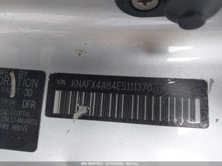 2014 KIA FORTE EX - KNAFX4A84E5111370