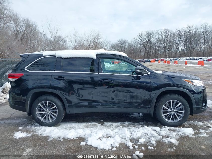 2019 TOYOTA HIGHLANDER XLE - 5TDJZRFH0KS595928