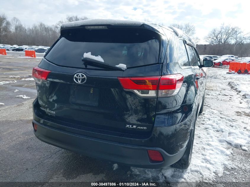 2019 TOYOTA HIGHLANDER XLE - 5TDJZRFH0KS595928