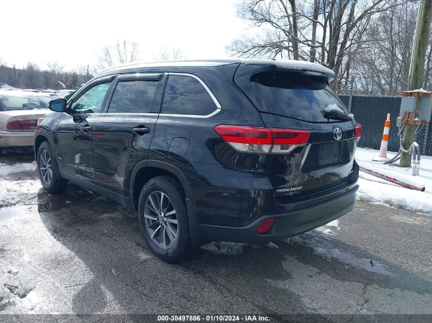 2019 TOYOTA HIGHLANDER XLE - 5TDJZRFH0KS595928