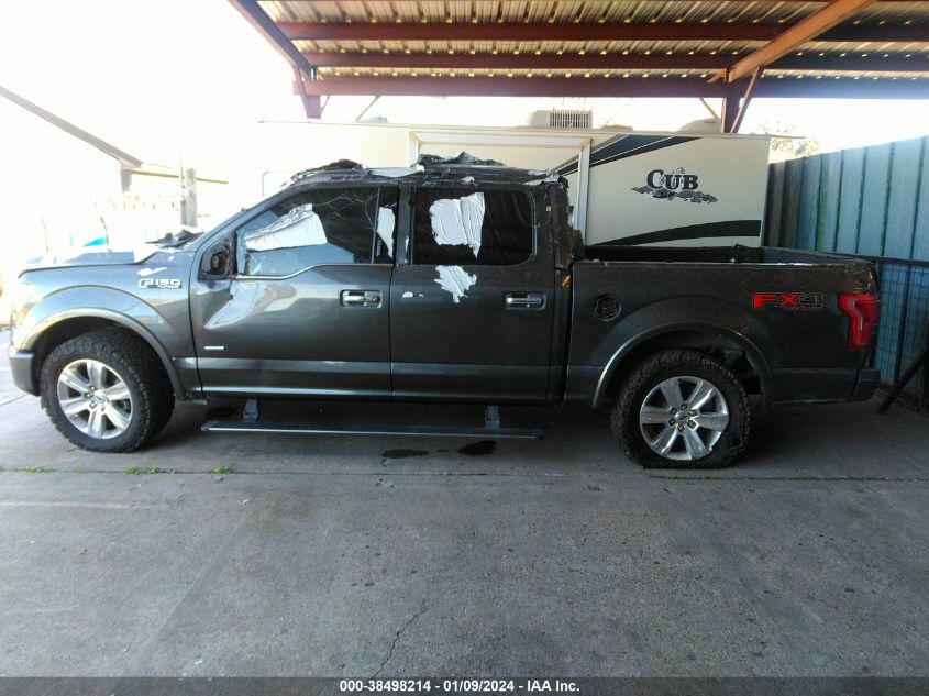 2015 FORD F-150 PLATINUM - 1FTEW1EG5FFA99484