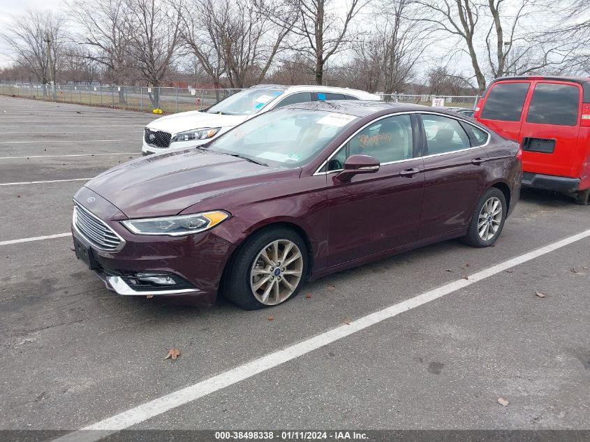 2017 FORD FUSION SE - 3FA6P0HD3HR128862