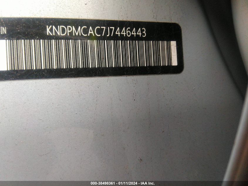 2018 KIA SPORTAGE LX - KNDPMCAC7J7446443