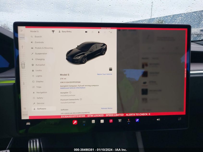2023 TESLA MODEL S DUAL MOTOR ALL-WHEEL DRIVE/STANDARD RANGE - 5YJSA1E51PF516198
