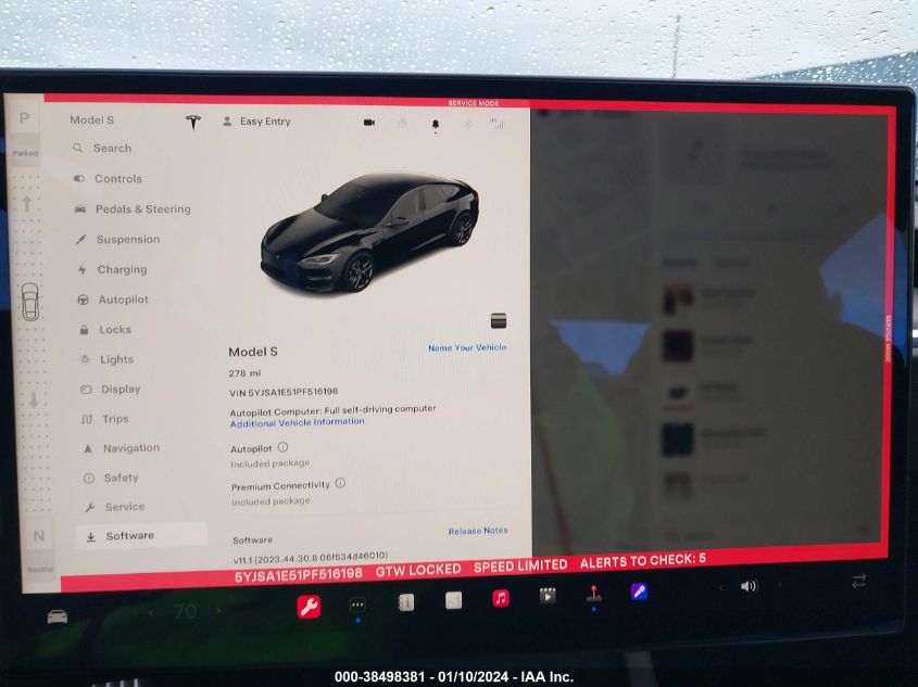 2023 TESLA MODEL S DUAL MOTOR ALL-WHEEL DRIVE/STANDARD RANGE - 5YJSA1E51PF516198