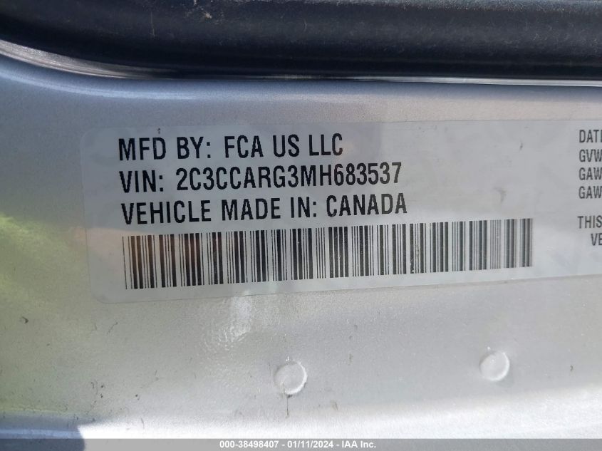 2021 CHRYSLER 300 TOURING - 2C3CCARG3MH683537