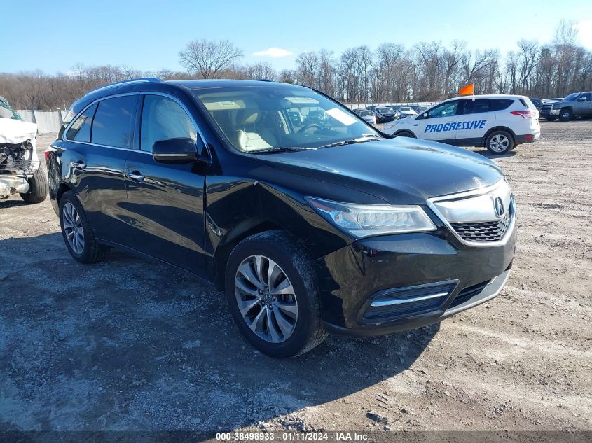 2015 ACURA MDX TECHNOLOGY PACKAGE - 5FRYD4H46FB021773