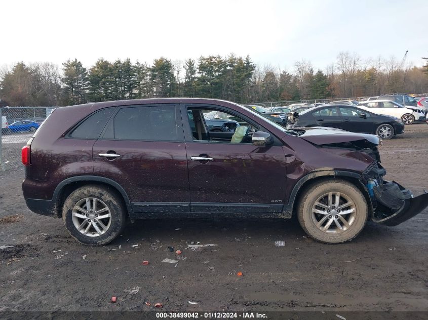 2015 KIA SORENTO LX - 5XYKTCA66FG606054