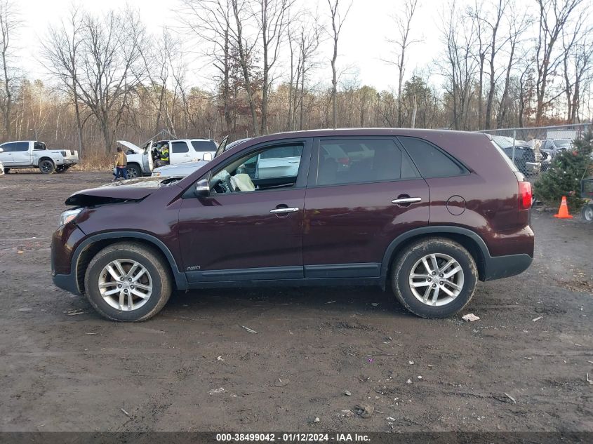 2015 KIA SORENTO LX - 5XYKTCA66FG606054