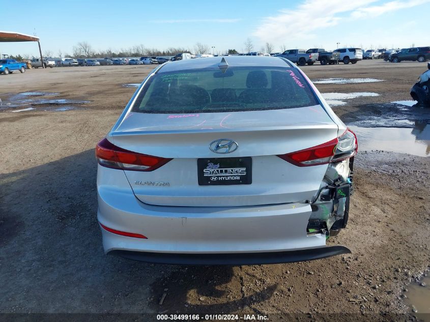 2018 HYUNDAI ELANTRA SEL/VALUE/LIMITED - 5NPD84LF1JH284812