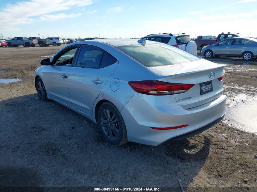 2018 HYUNDAI ELANTRA SEL/VALUE/LIMITED - 5NPD84LF1JH284812