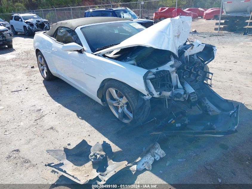 2013 CHEVROLET CAMARO LT - 2G1FC3D34D9185391