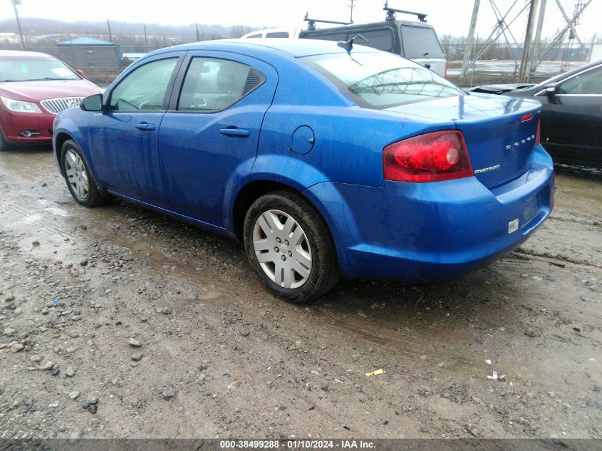 2013 DODGE AVENGER SE - 1C3CDZABXDN617991