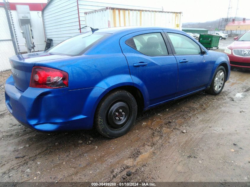 2013 DODGE AVENGER SE - 1C3CDZABXDN617991