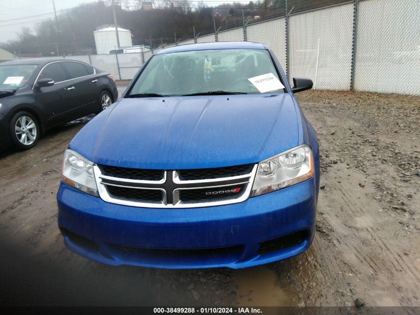 2013 DODGE AVENGER SE - 1C3CDZABXDN617991
