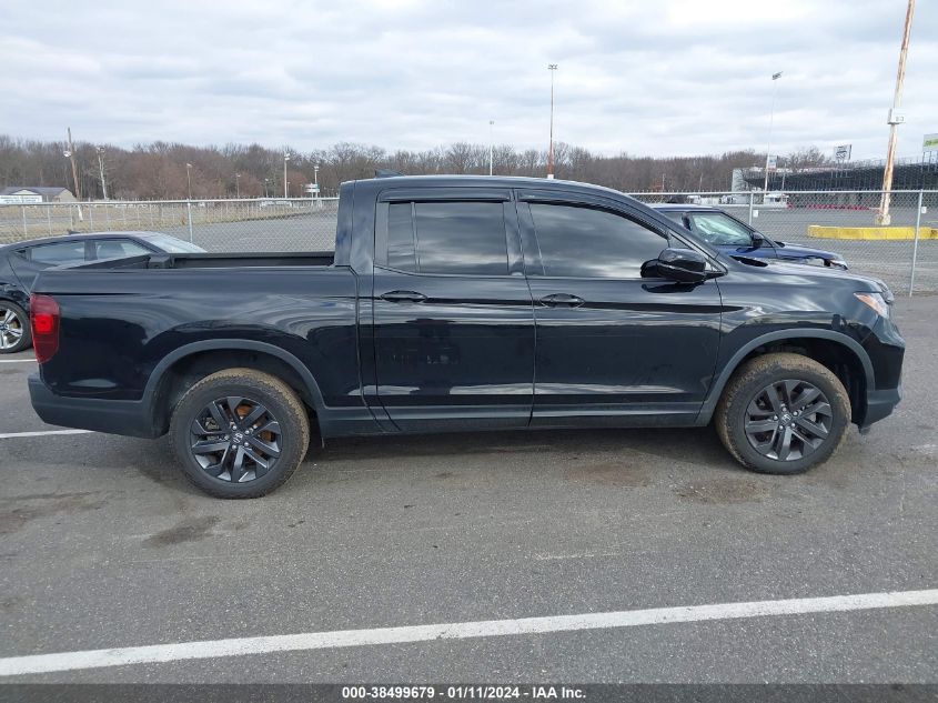 2021 HONDA RIDGELINE SPORT - 5FPYK3F17MB027385