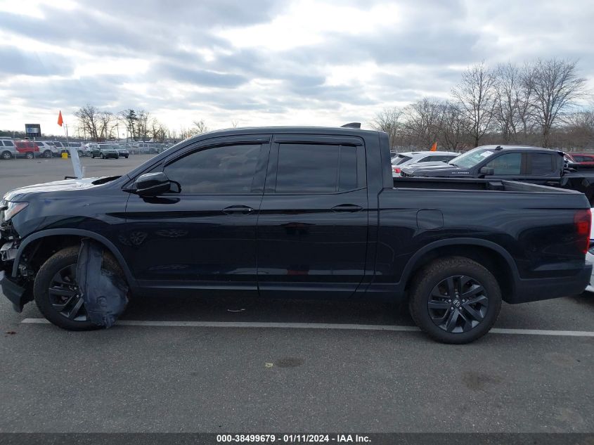 2021 HONDA RIDGELINE SPORT - 5FPYK3F17MB027385